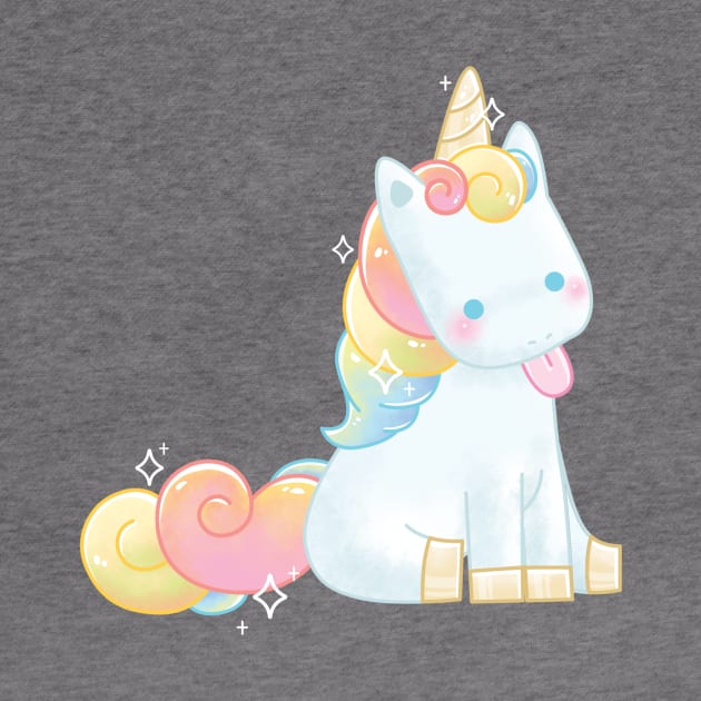 Cute Pastel Unicorn Blepp by Maggieful Designs